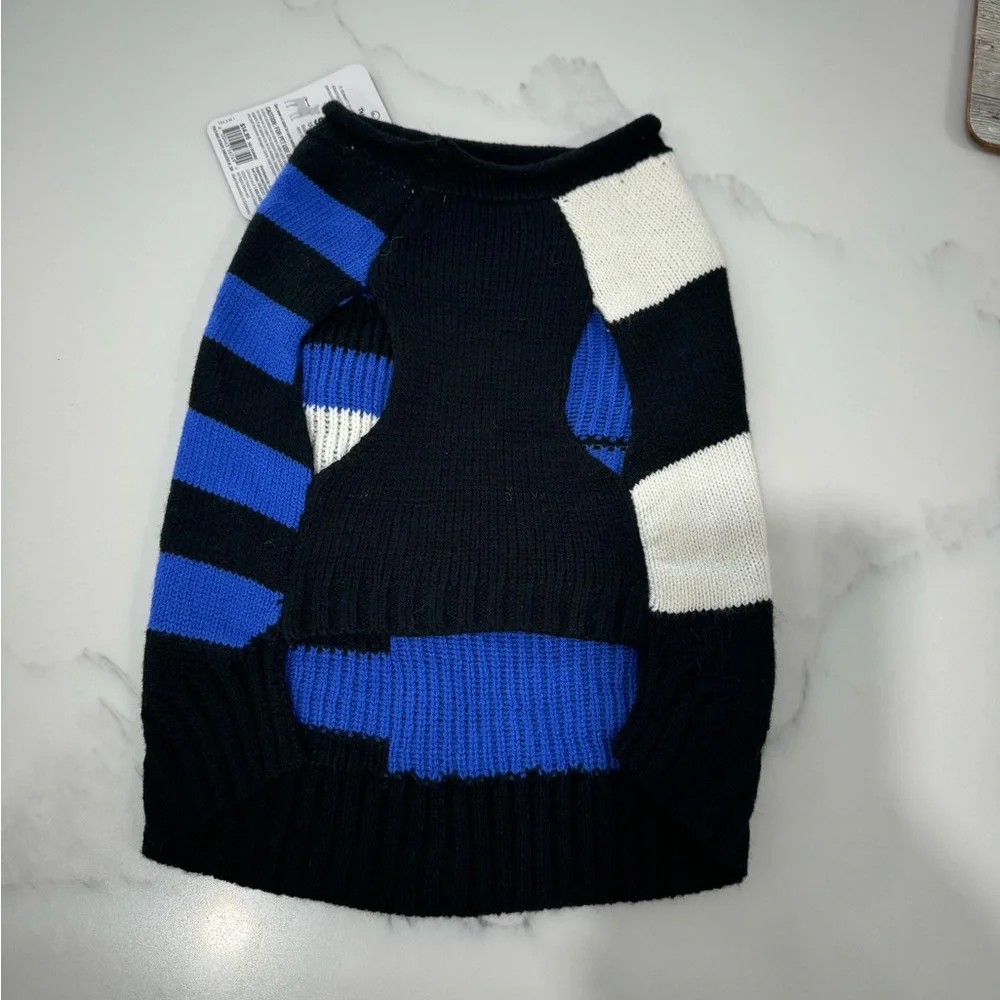 Striped dog sweater